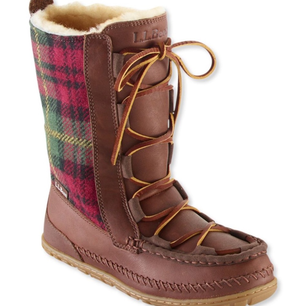 LL Bean Wicked Good Lodge Boots, Wool NWT